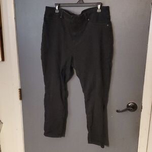 d. jeans Womans Dark Black Relaxed Jeans